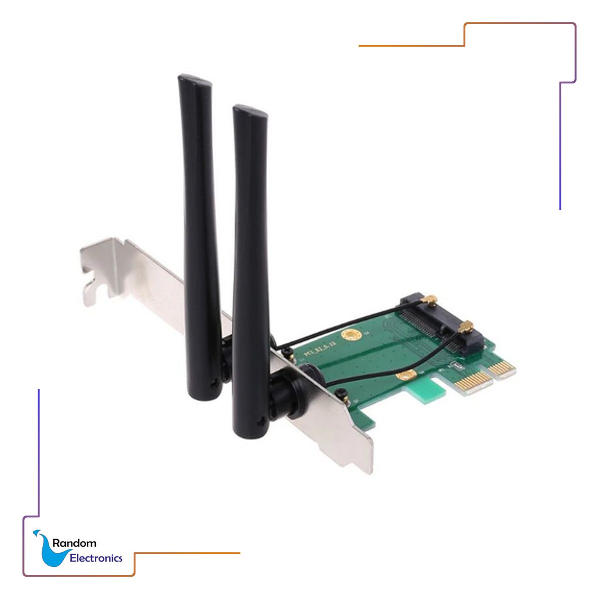 GENERICO - GENERIC ADAPTADOR TARJETA RED WIFI MINI PCI-E EXPRESS A PCI-E