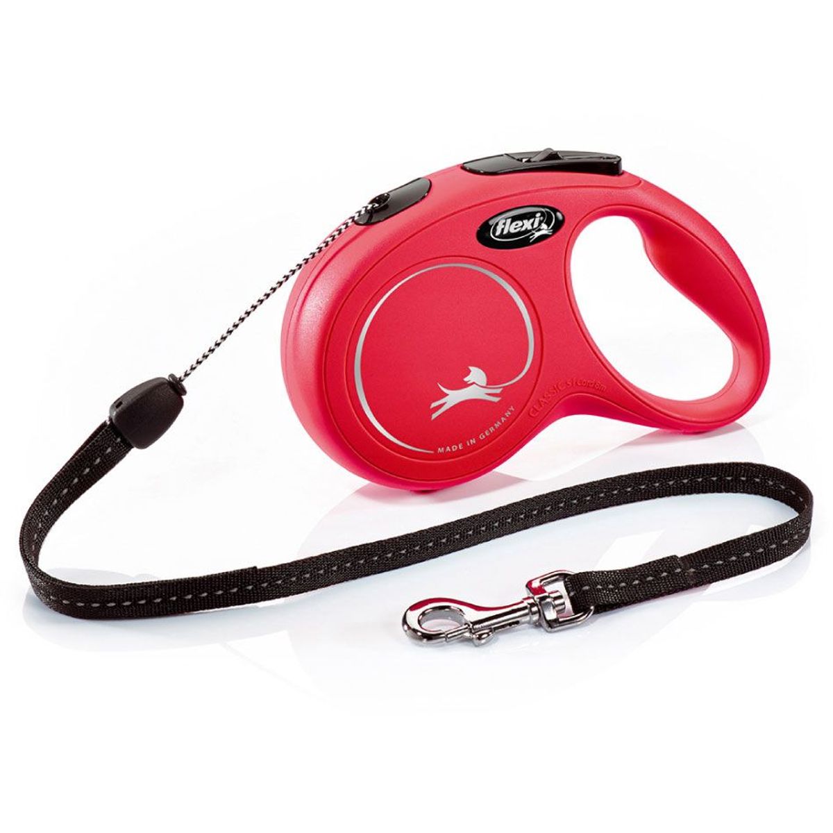 FLEXI - Correa retráctil New Classic cord 5m 12kg max Rojo