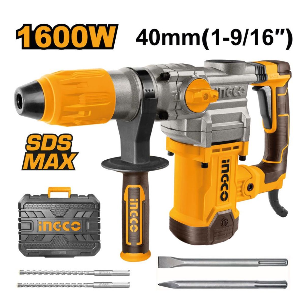 INGCO TOOLS - Rotomartillo INGCO 1600W SDS MAX 10J RH1600388