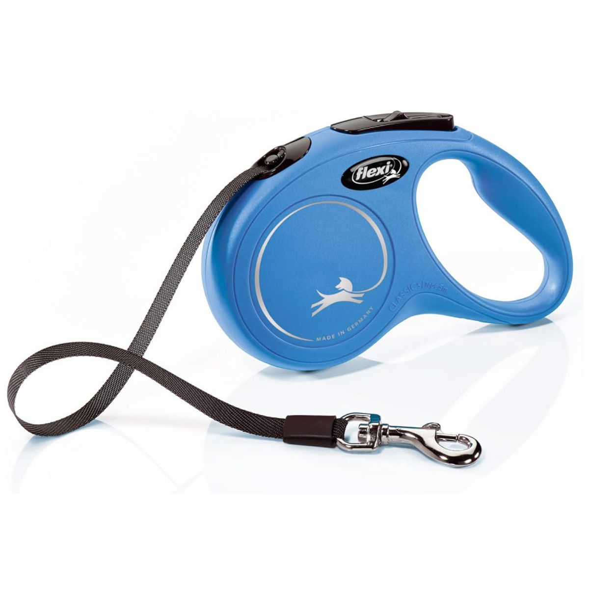 FLEXI - Correa retráctil New Classic cord 5m 12kg max Azul - S