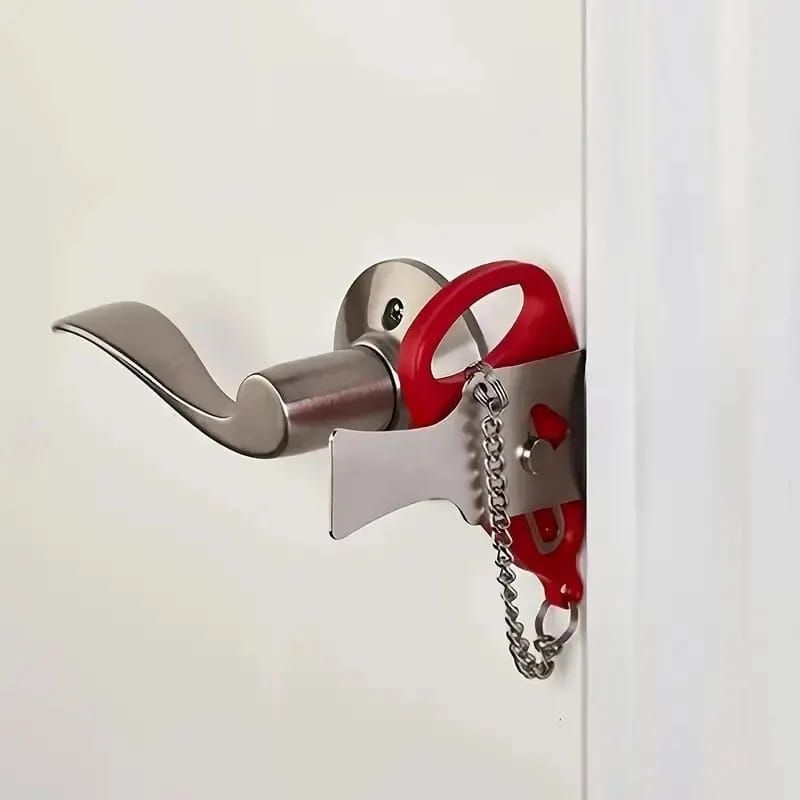 GENERICO - Cerradura antirobo para hotel o airbnb - negro