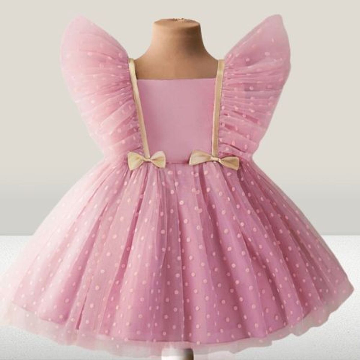 GENERICO - VESTIDO DE NIÑA  ELEGANTE CON TULL