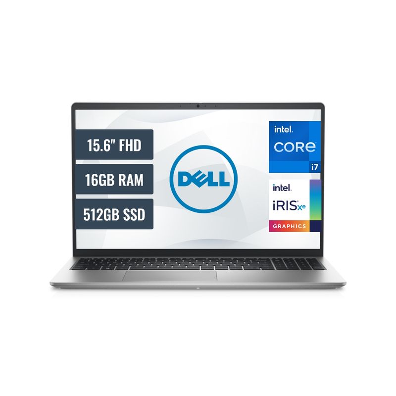 DELL - Laptop Dell Inspiron 3520 Intel Core i7 1255U 16GB RAM 512GB SSD 15.6 FHD IPS FreeDos