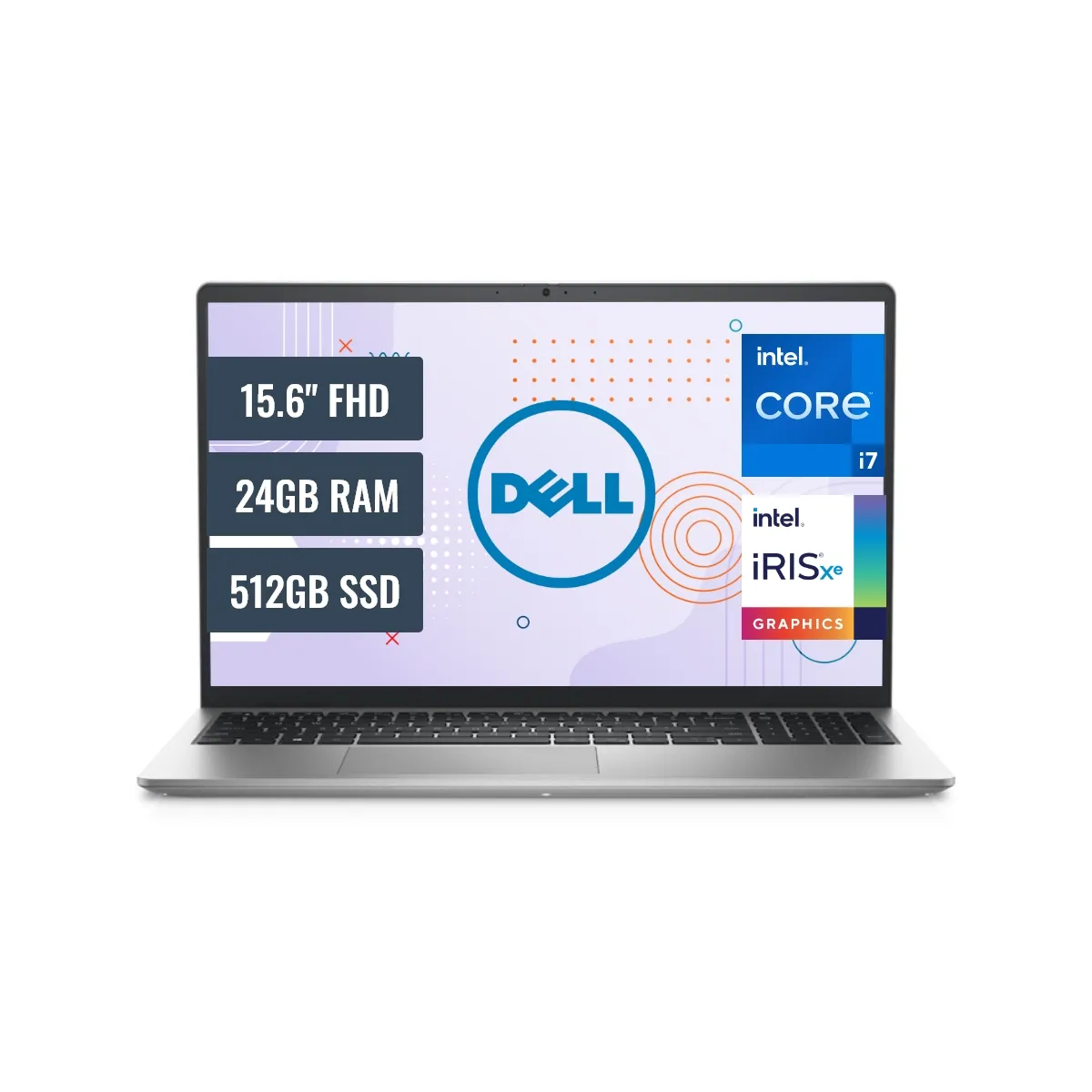 DELL - Laptop Dell Inspiron 3520 Intel Core i7 1255U 24GB RAM 512GB SSD 15.6 FHD IPS FreeDos
