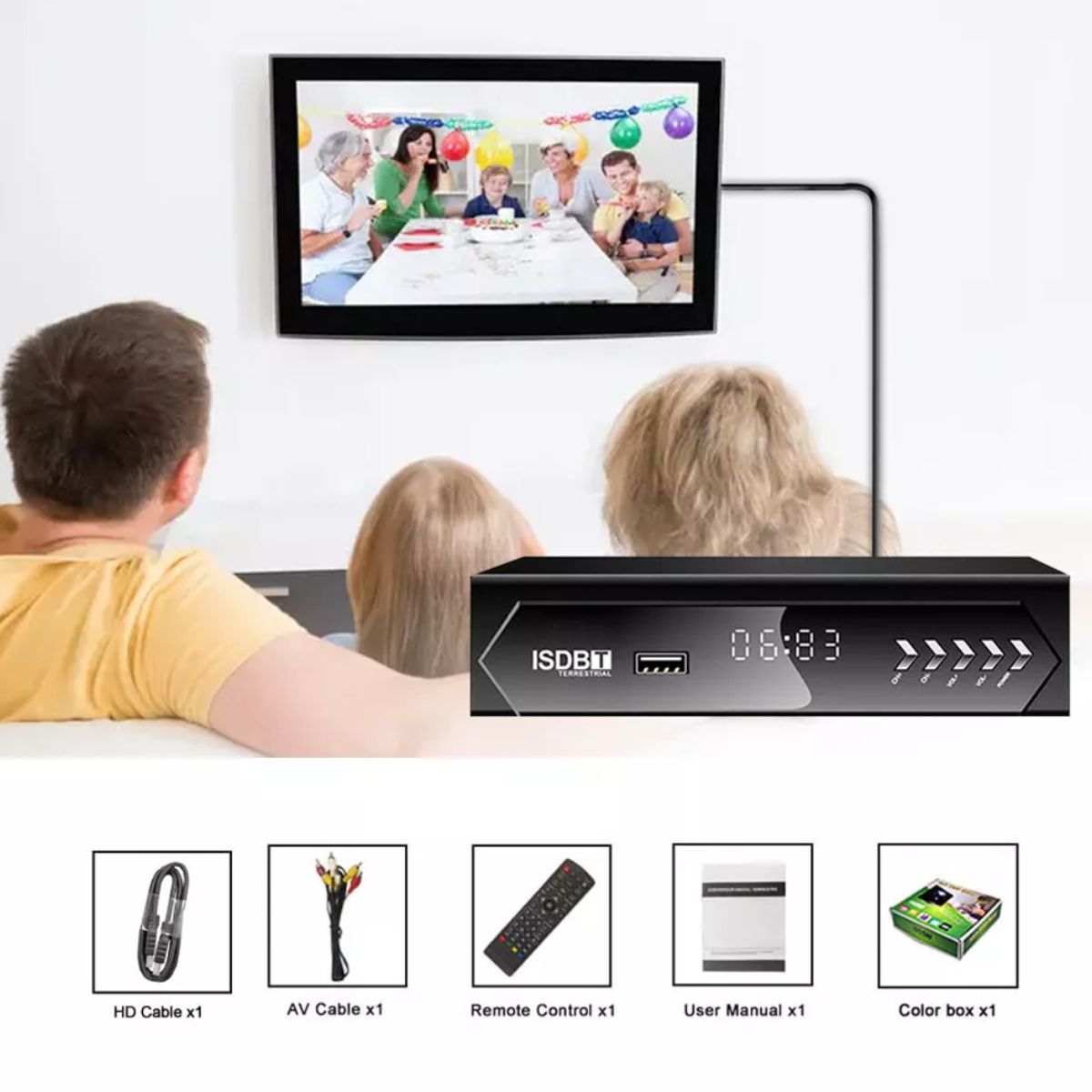 SEISA - Decodificador Sintonizador Canal Digital de TV FULL HD