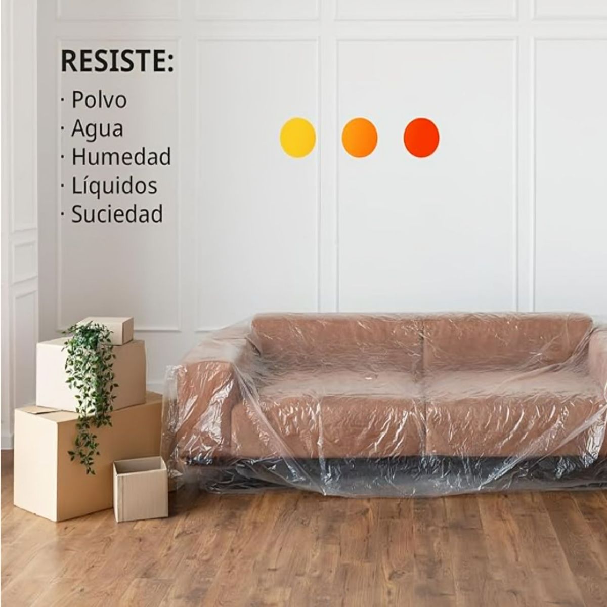 GENERICO - Kit 3 rollos Film Transparente de embalar - 20 in (50 cm)