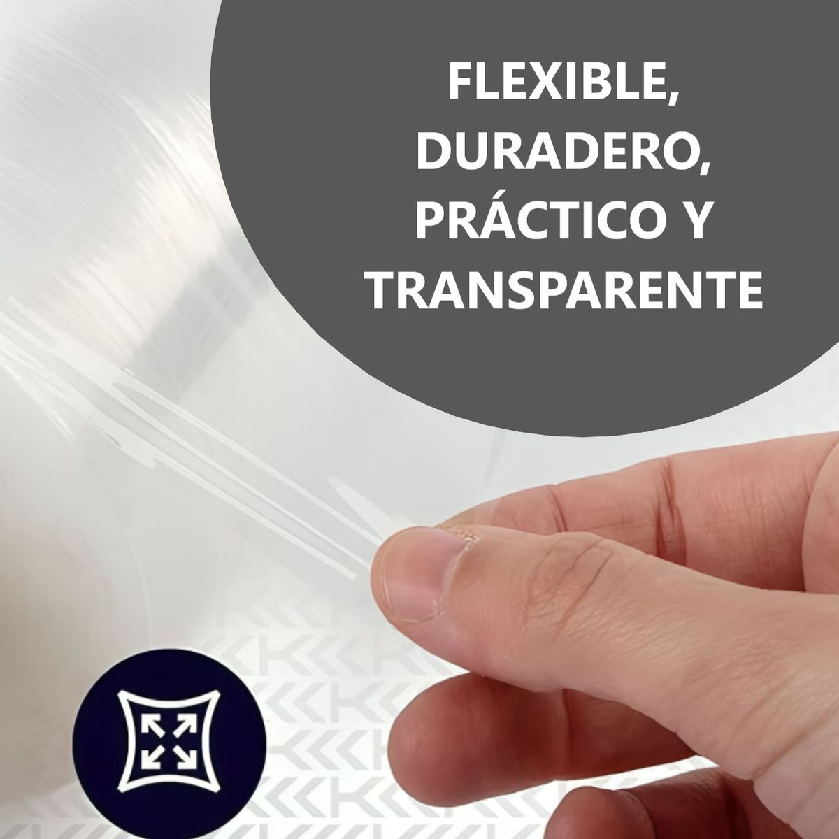 GENERICO - Kit 3 rollos Film Transparente de embalar - 20 in (50 cm)