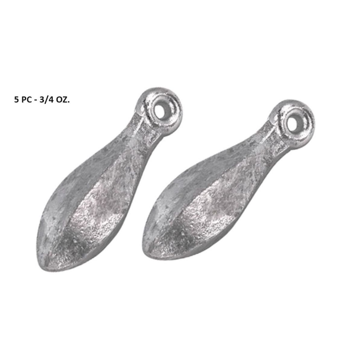 GENERICO - plomo para pesca 3/4 Oz / 5 und