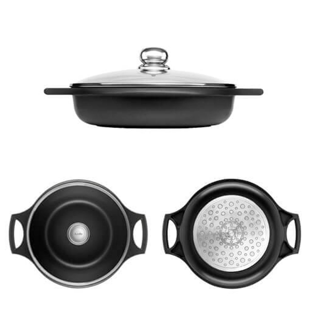 CASTEY - Olla baja 32cm Castey Fundix Antiadherente