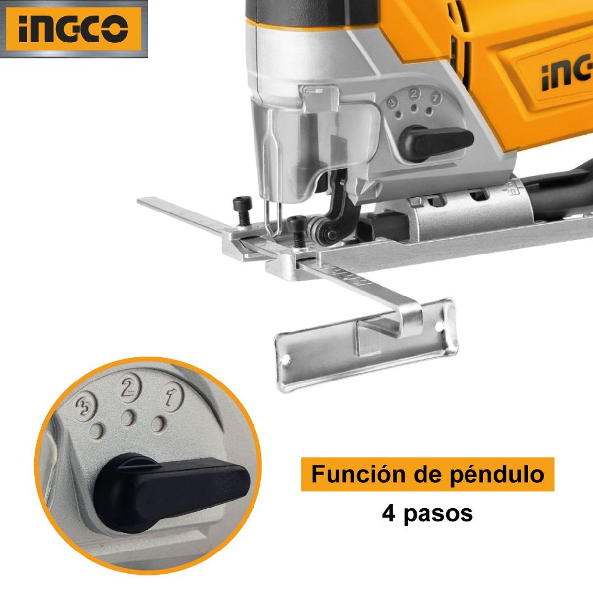 INGCO TOOLS - Sierra Caladora INGCO 800W + 5 Hojas de Calar JS80028
