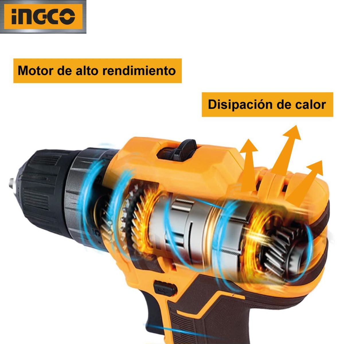 INGCO TOOLS - Taladro Atornillador Inalámbrico INGCO 20V  CDLI200518