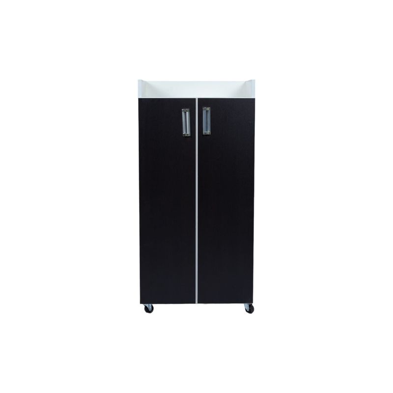MUEBLES MACRUMO - Zapatera movible de 47cm - Color Wengue - Armado