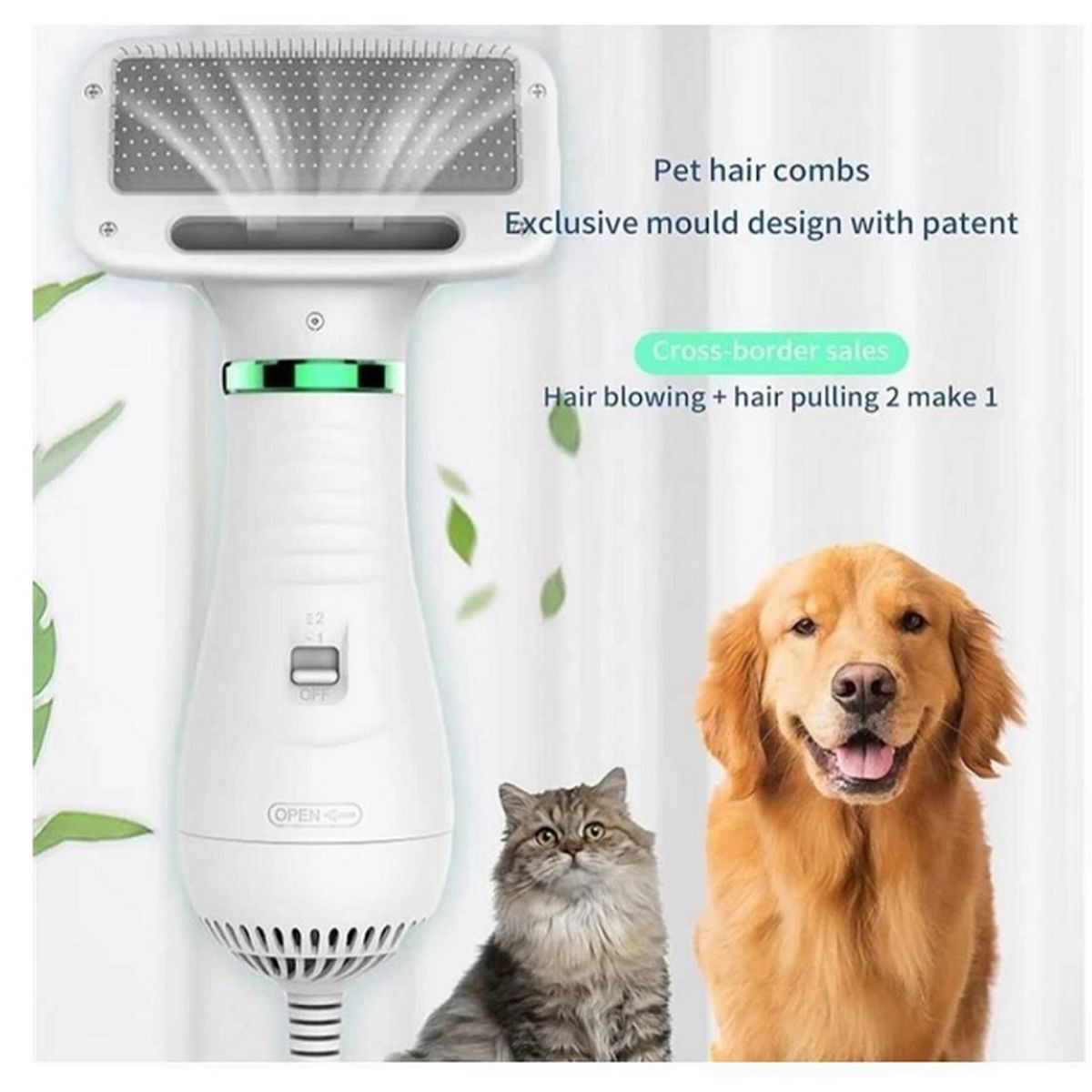 GENERICO - Secadora Peine Cepillo para Mascotas Gatos Perros