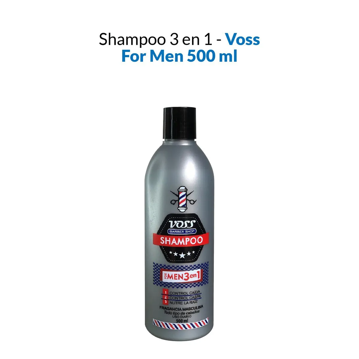 VOSS - Shampoo 3 En 1 For Men Voss 500ml