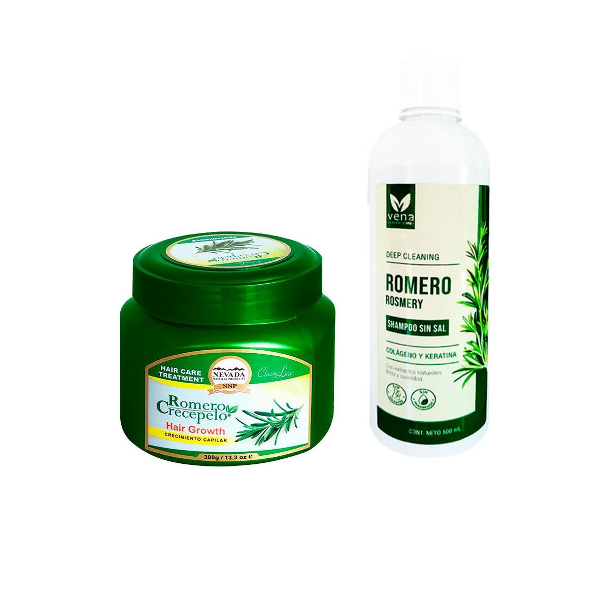 GENERICO - Crema capilar 385Gr Nevada + Shampoo Romero Vena 500ml