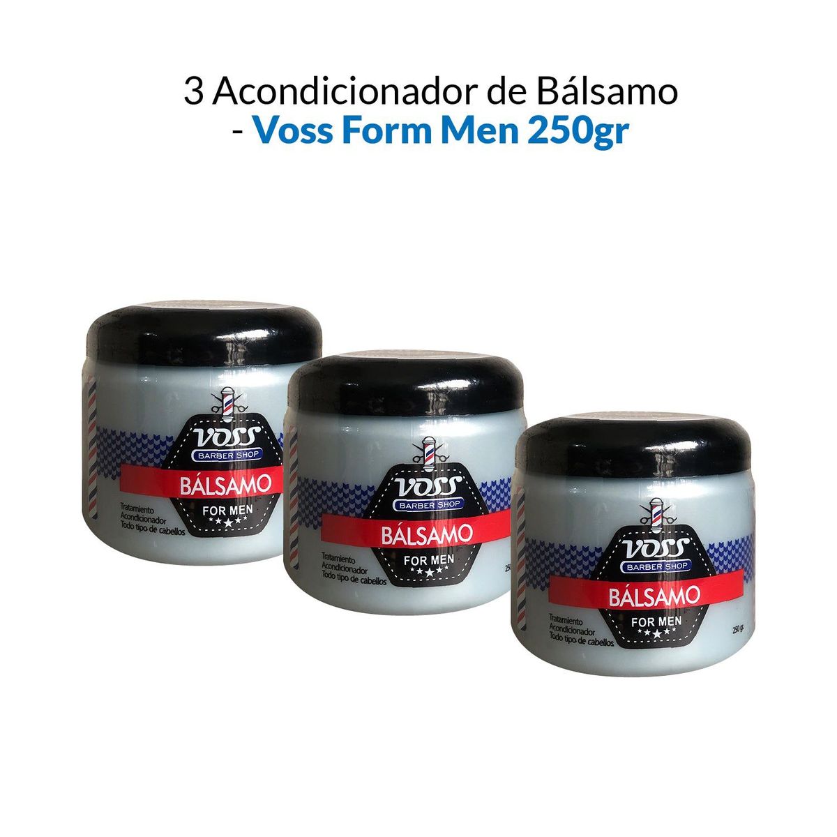 VOSS - Acondicionador De Bálsamo Form Men Voss 250Gr 3 Unidades