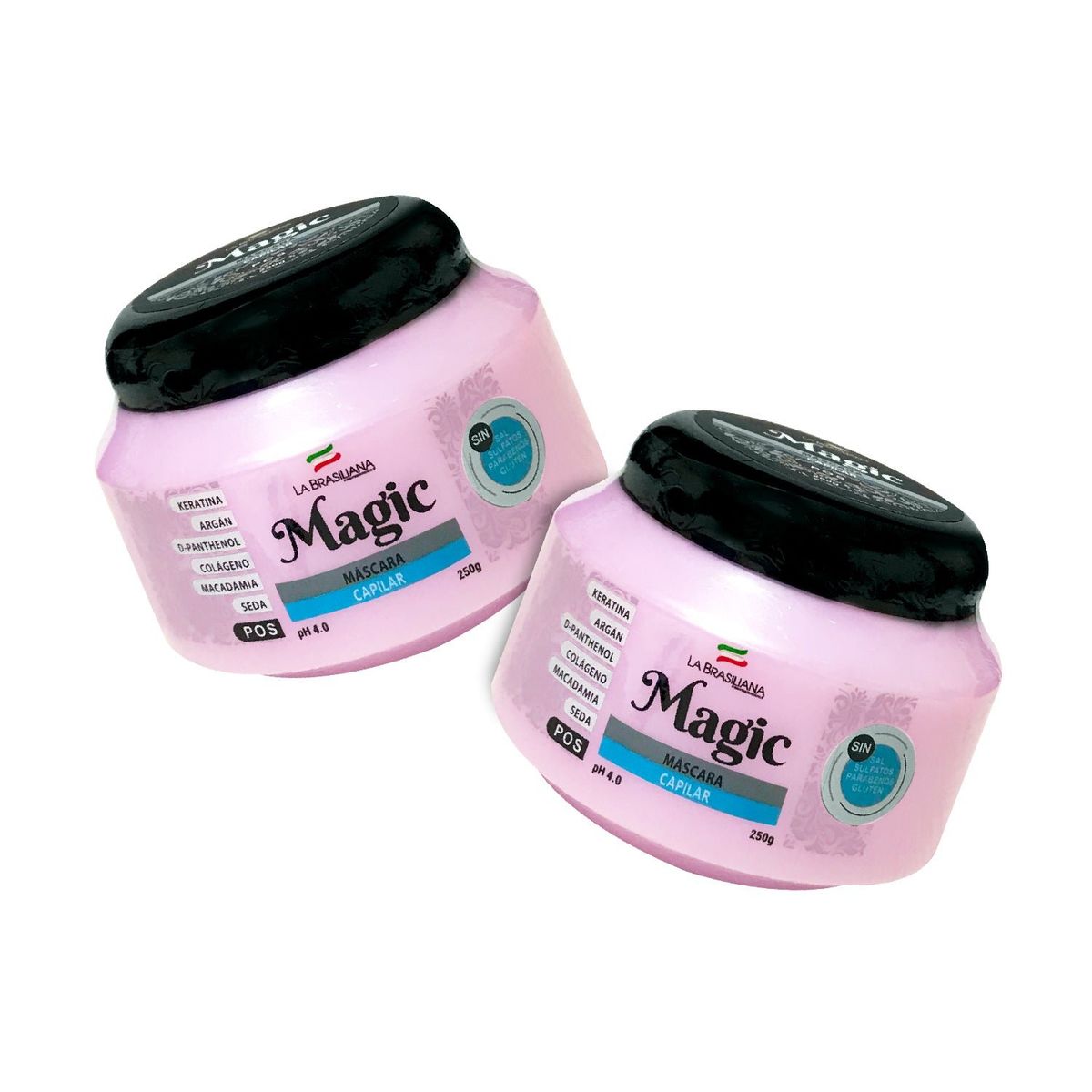 LA BRASILIANA - Máscara Capilar Pos La Brasiliana 250Gr 2 Unidades