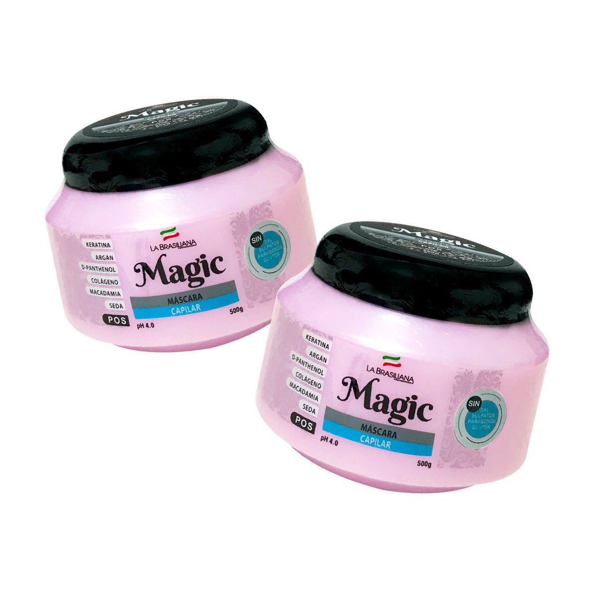 LA BRASILIANA - Máscara Capilar Pos La Brasiliana 500Gr 2 Unidades