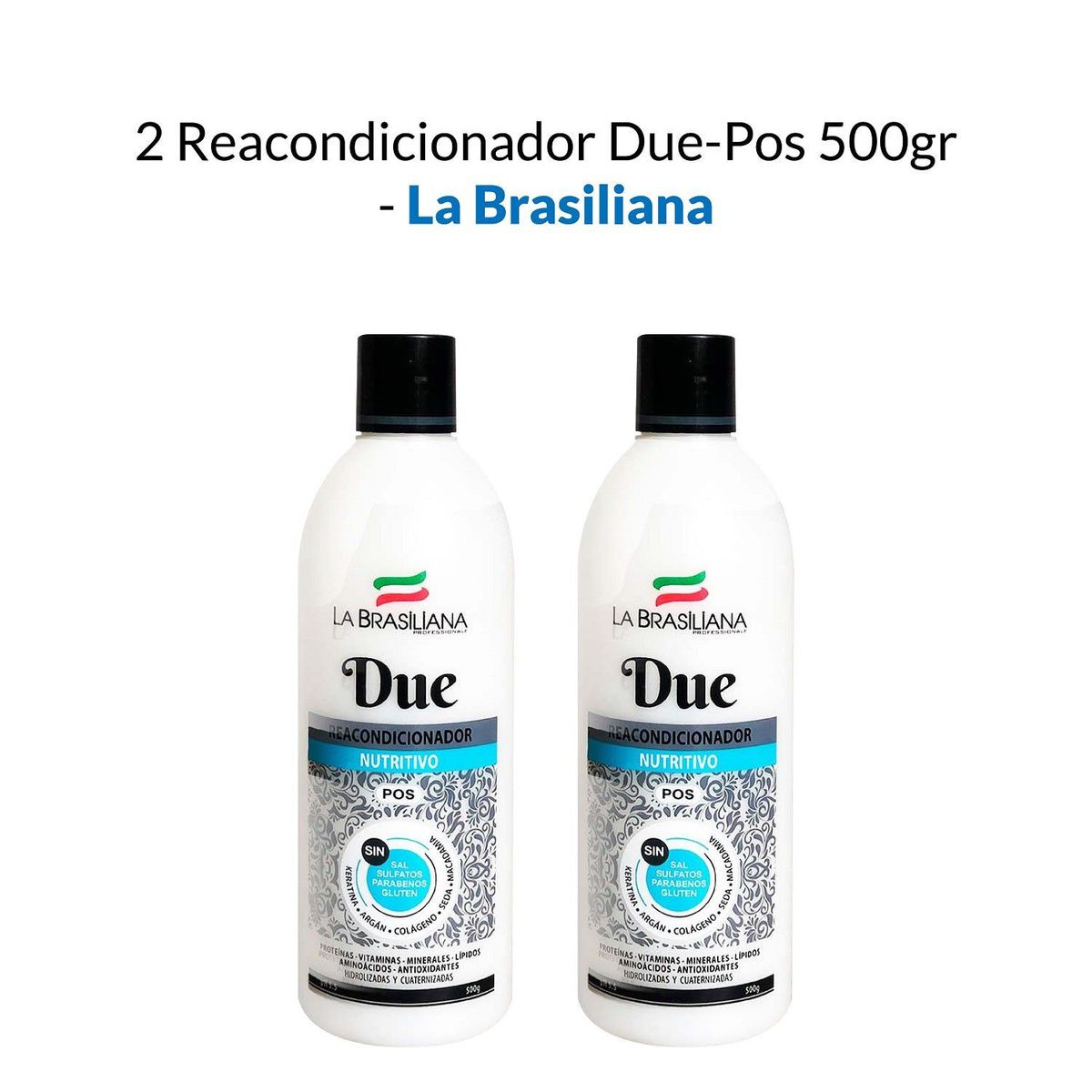LA BRASILIANA - Reacondicionador Due Pos La Brasiliana 500Gr 2 Unidades