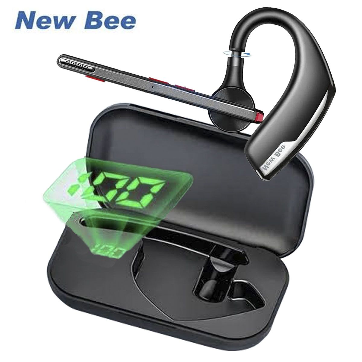 NEW BEE - Audifono Profesional manos libres con estuche de carga  new bee M51