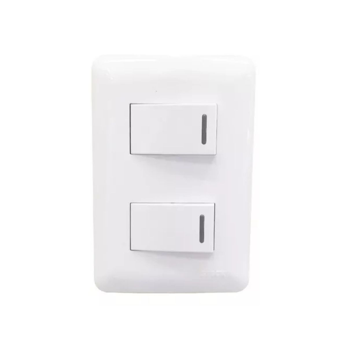 STECK - Interruptor Doble Simple 250V 10A Blanco