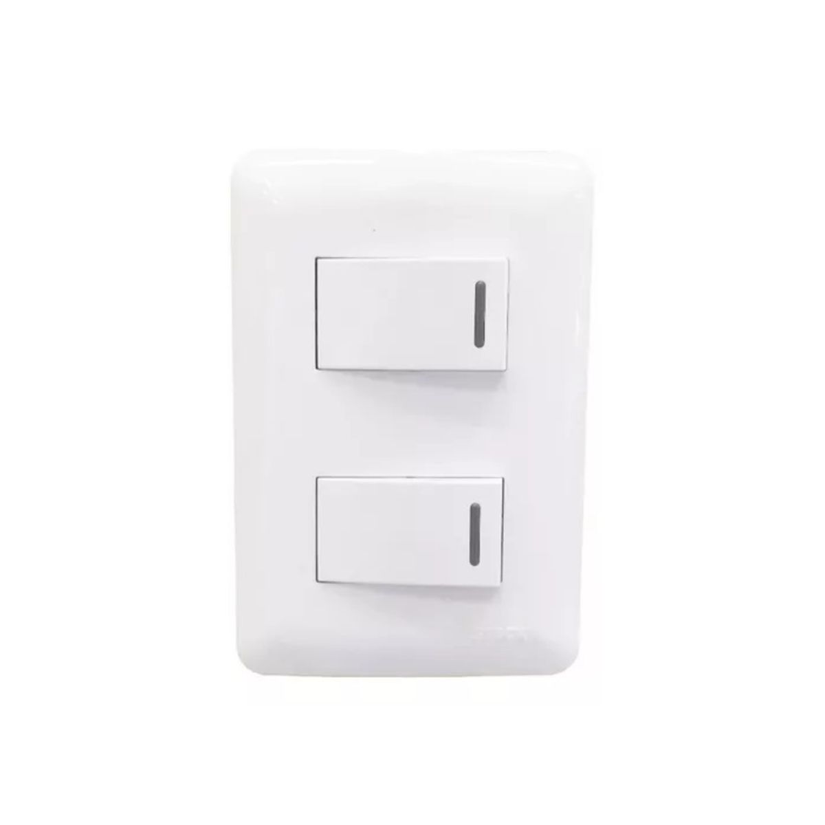 STECK - Interruptor Doble Simple 250V 10A Blanco