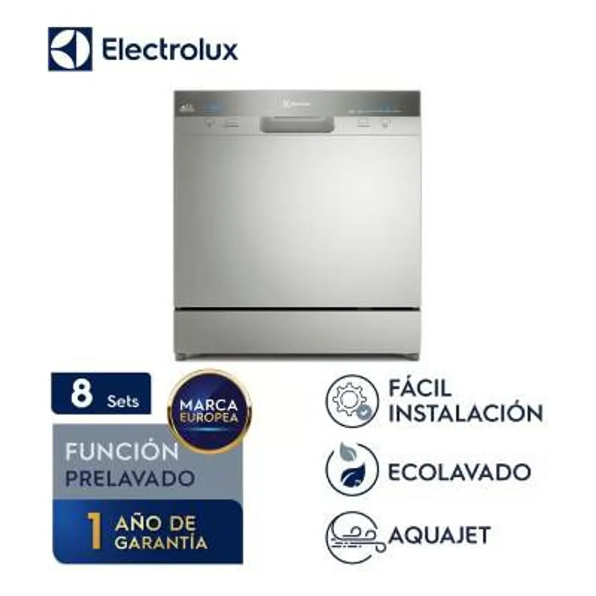 ELECTROLUX - Lavavajilla Electrolux 8Sets Stainless Steel EHCE08M2STG Acero