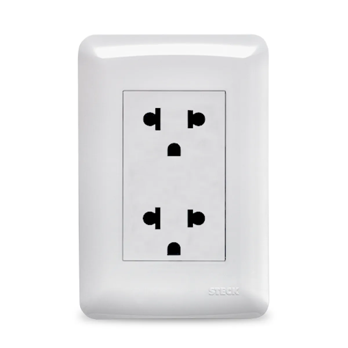 STECK - Tomacorriente Doble Universal 2P 250V 16A