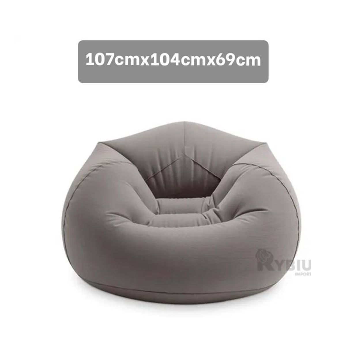 GENERICO - Sofá Puf Para Dormitorio o sala Plomo 107x104x69