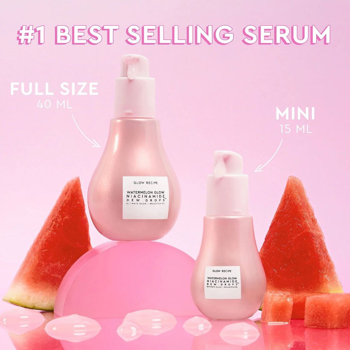 GLOW RECIPE - Mini Watermelon 15 Ml Glow Niacinamide Dew Drops - Glow Recipe