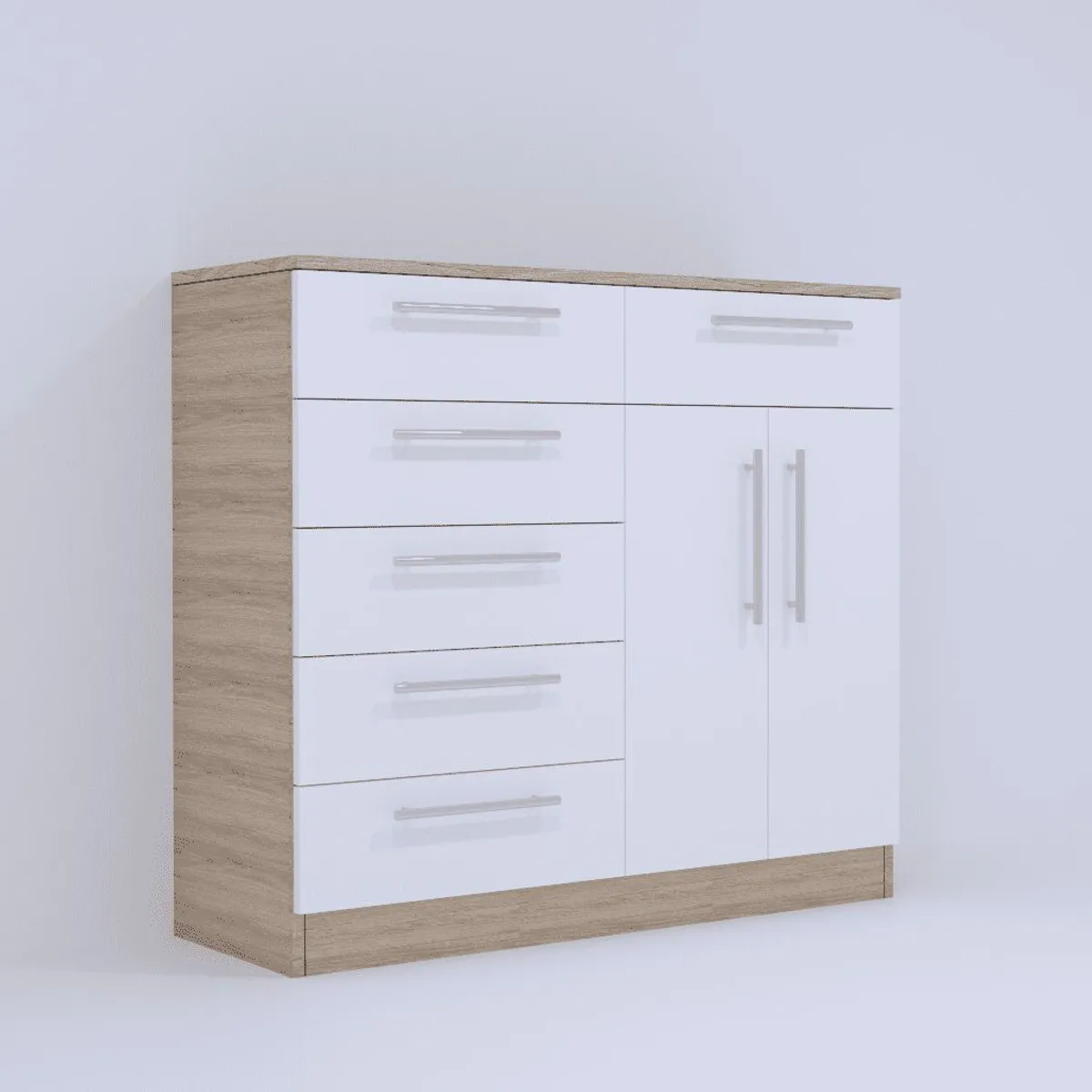 MUEBLES MACRUMO - Cómoda 6 Cajones Arena- Armado