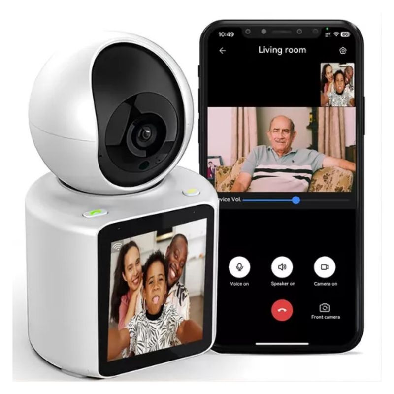 Cámara para Videollamada con Pantalla y Visión Nocturna Full HD