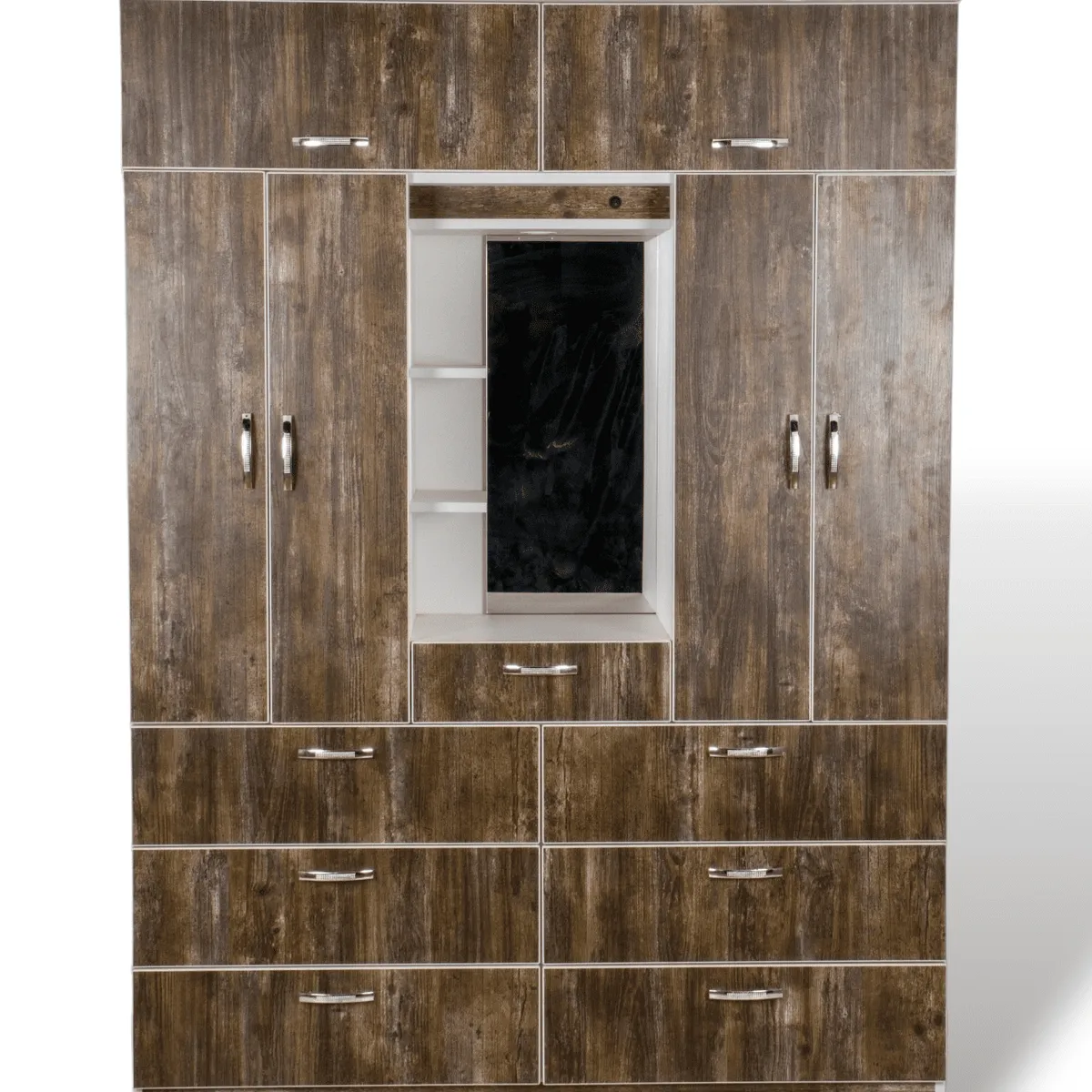 MUEBLES MACRUMO - Ropero con tocador de 150cm - Color Senda - Armado