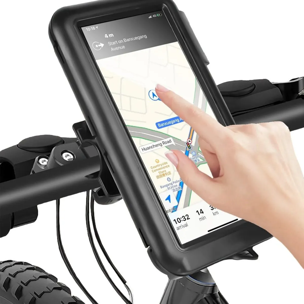 GENERICO - SOPORTE FUNDA PARA CELULAR IMPERMEABLE PARA MOTOCICLETA