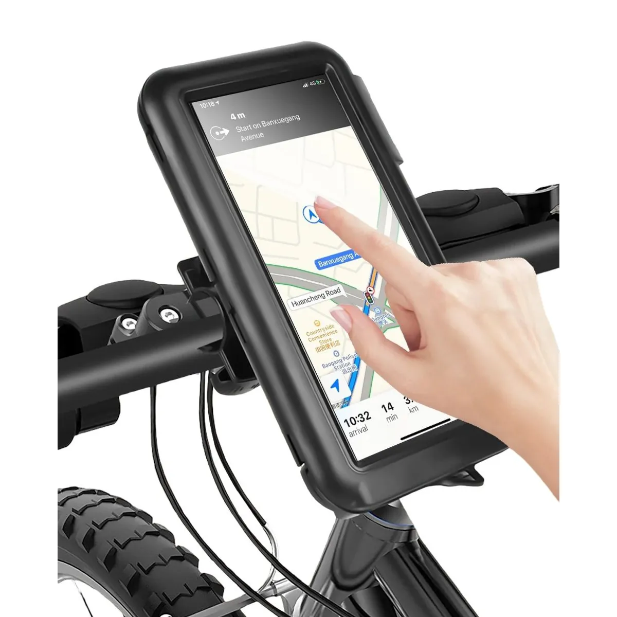 GENERICO - SOPORTE FUNDA PARA CELULAR IMPERMEABLE PARA MOTOCICLETA