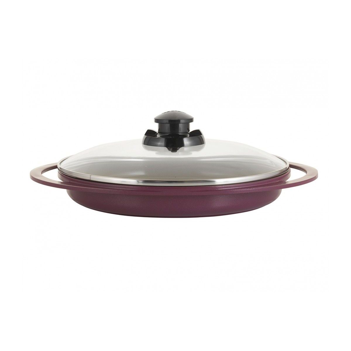 ROICHEN - Grill con tapa 28 cm 16L party violeta Roichen