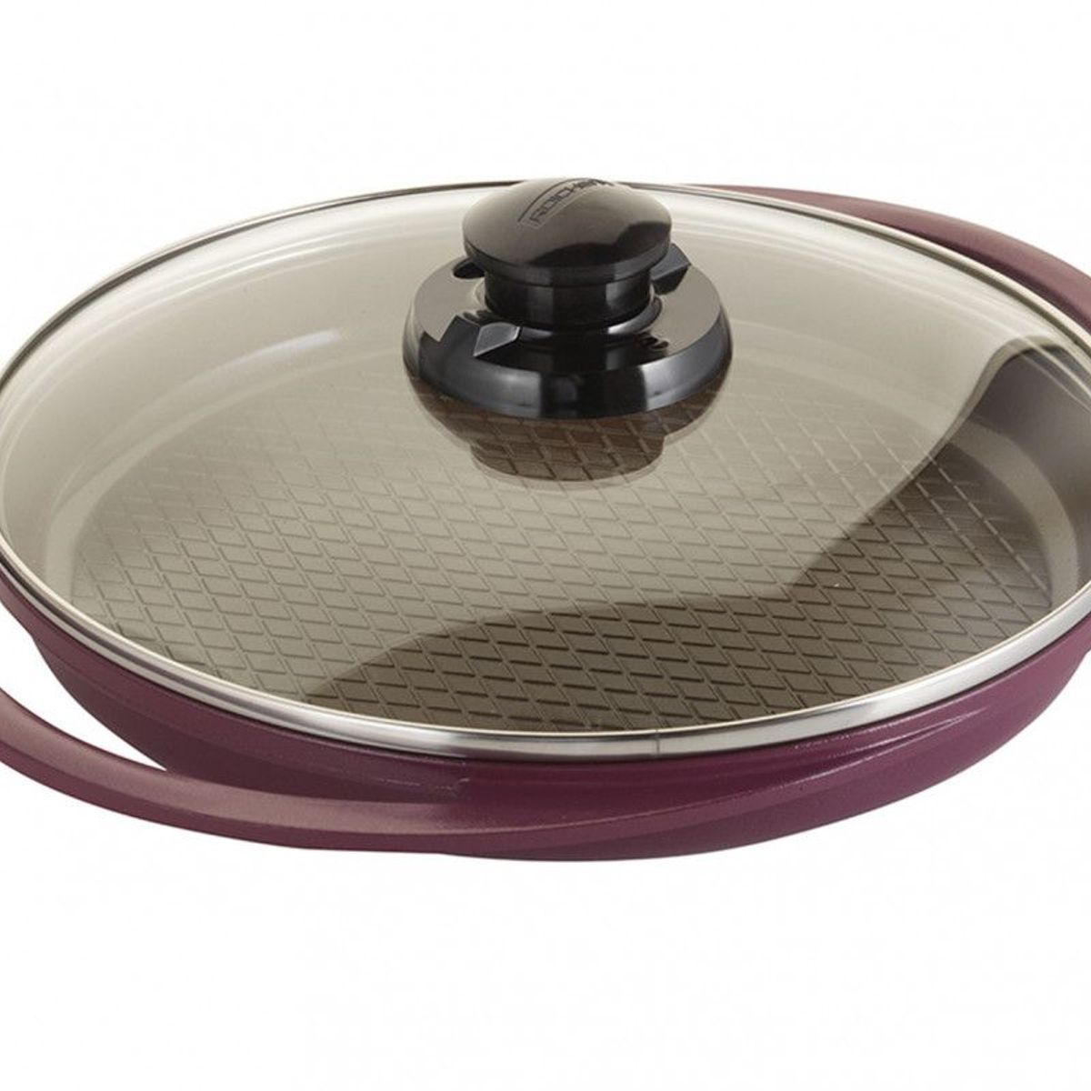 ROICHEN - Grill con tapa 28 cm 16L party violeta Roichen