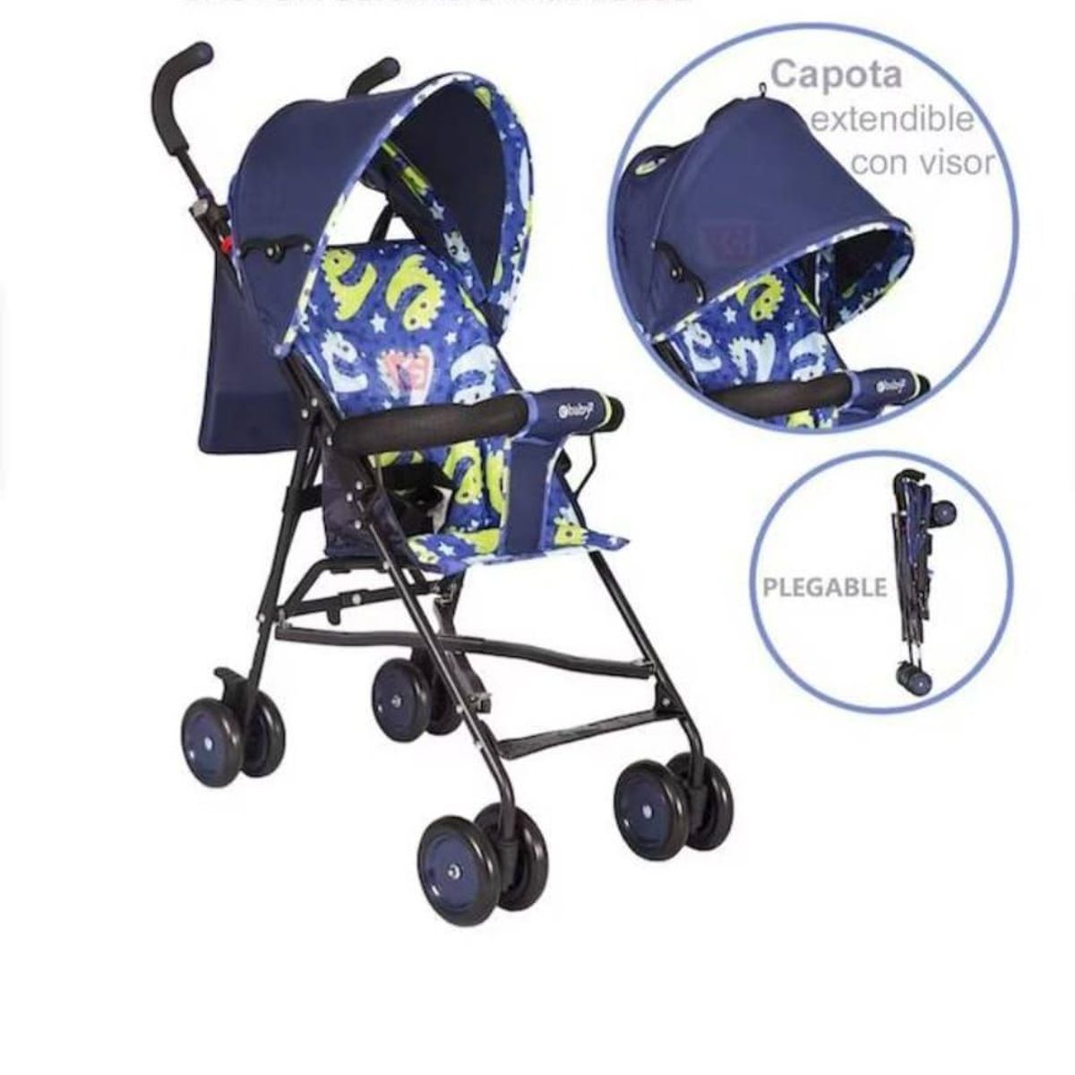 GENERICO - Coche Modelo Baston Ebaby Azul