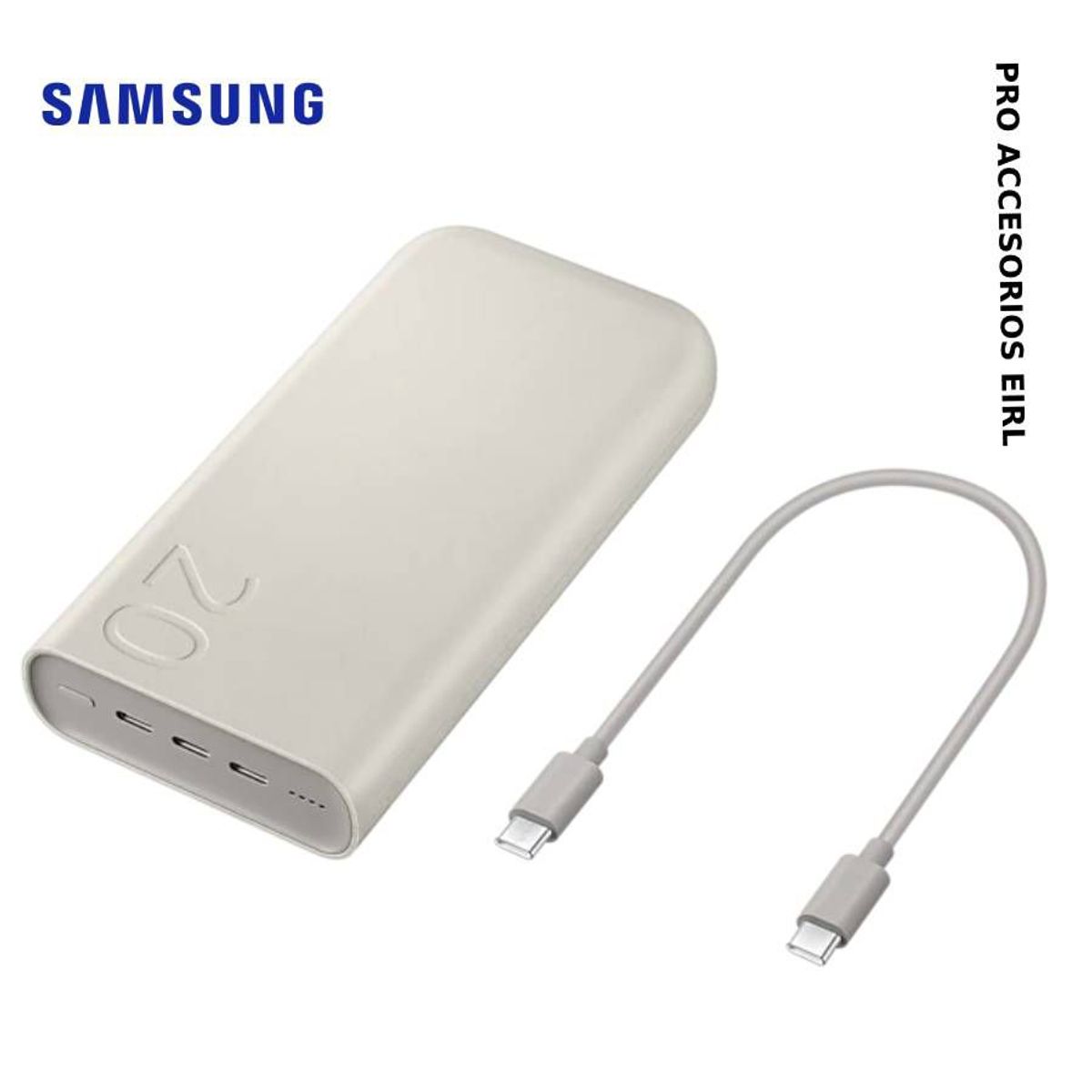 SAMSUNG - Pwer Bank Samsung Carga Rápida de 20,000 mAh con Power Delivery 3.0