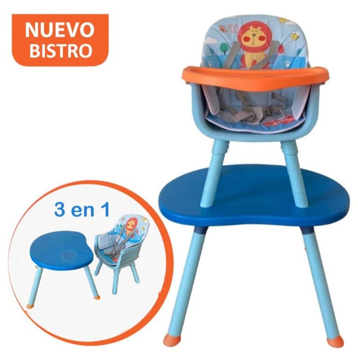 GENERICO - Sila de Comer Para Bebes 3 en 1 baby kits