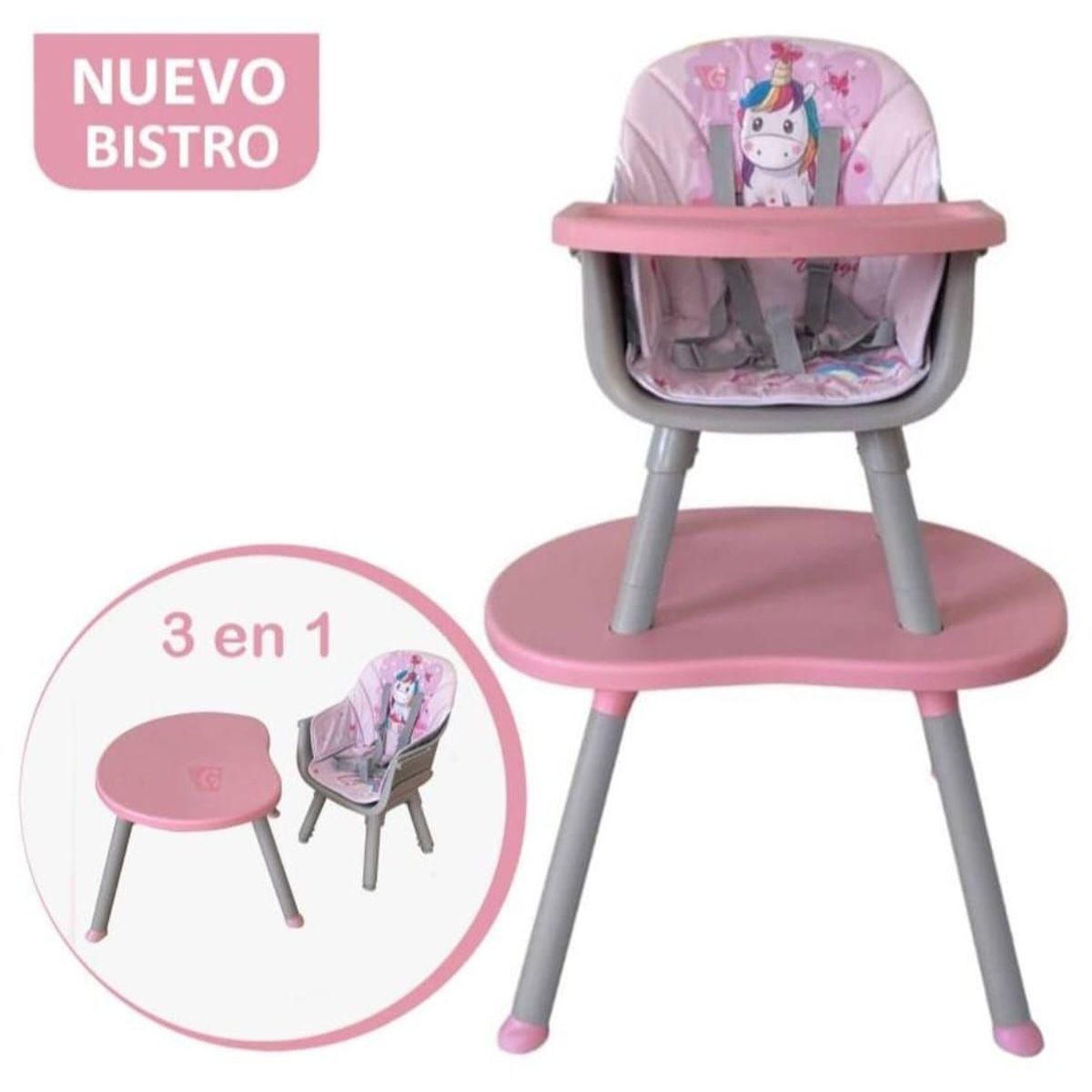 GENERICO - Silla de Comer Para Bebes 3 en 1 baby kits