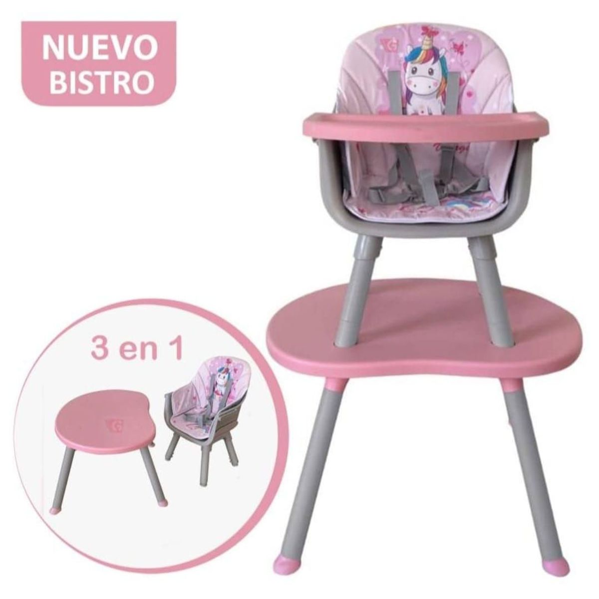 GENERICO - Silla de Comer Para Bebes 3 en 1 baby kits