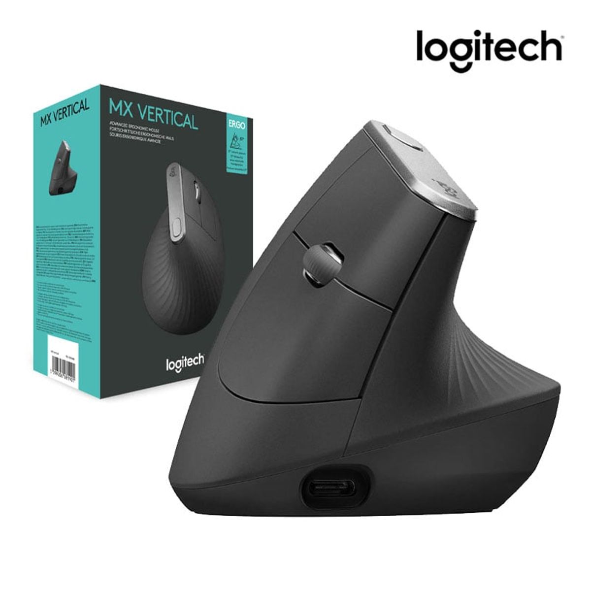 LOGITECH - MOUSE LOGITECH MX VERTICAL WIRELESS BLUETOOTH BLACK