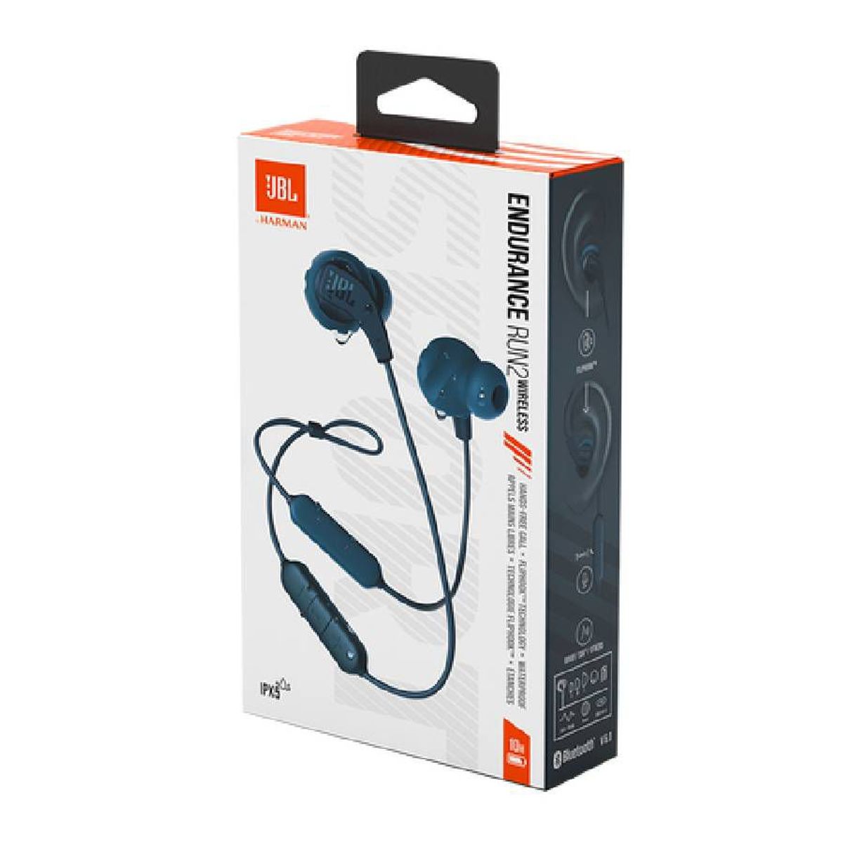 JBL - JBL Endurance Run 2 Auriculares Inalámbricos Resistente al Sudor Azul