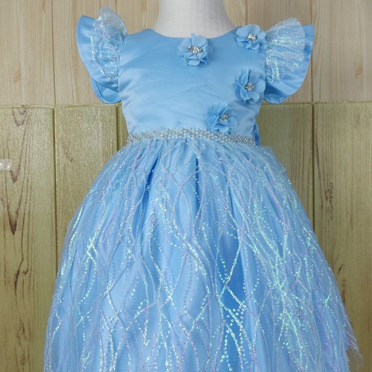BANNITAS - Vestido Frozen celeste