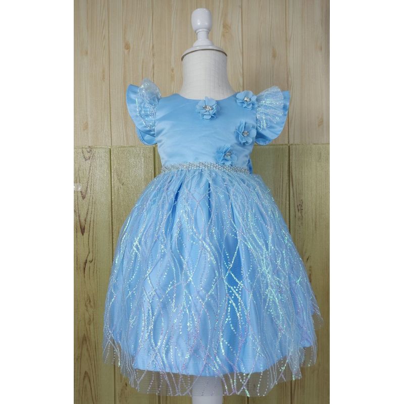 BANNITAS - Vestido Frozen celeste
