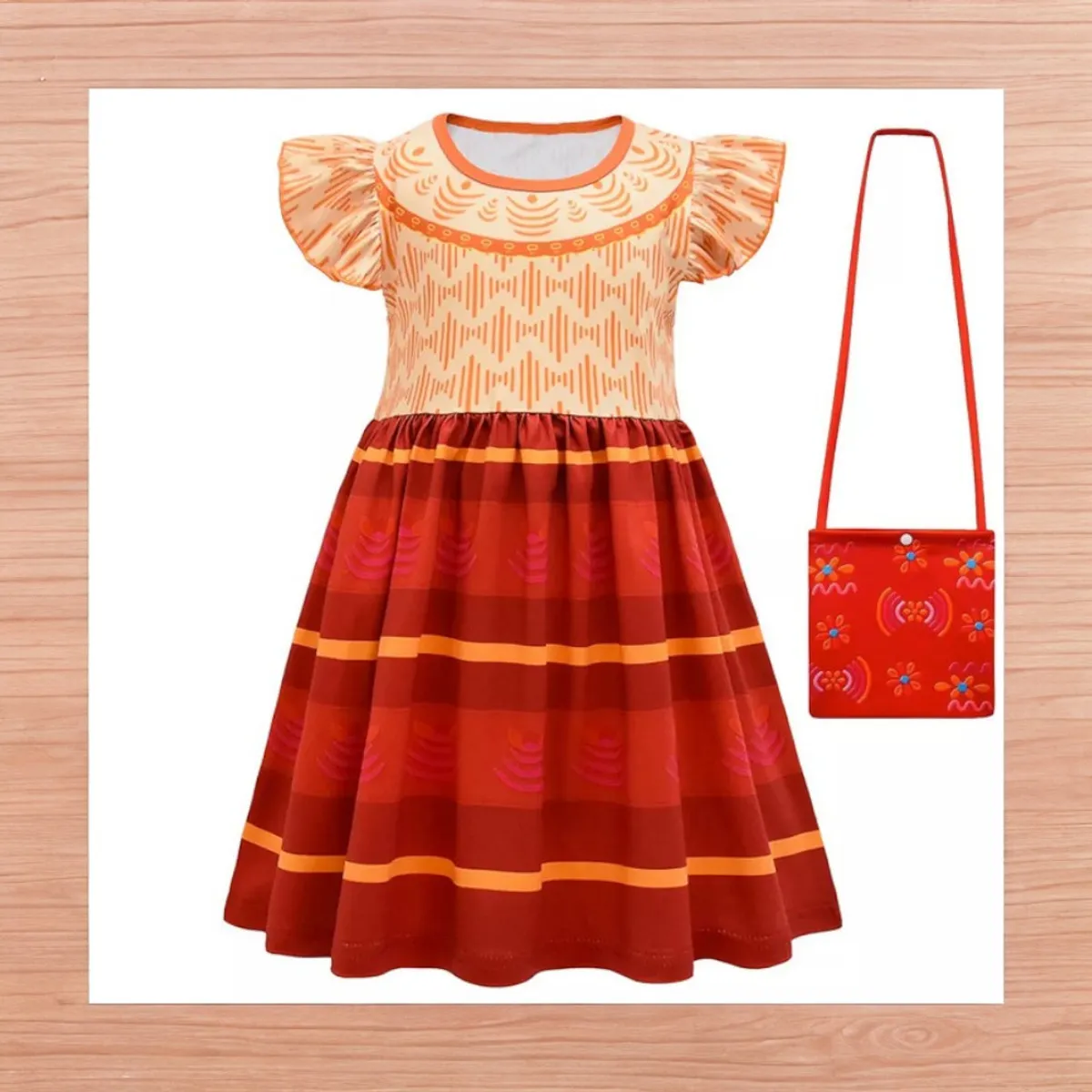 GENERICO - DISFRAZ DE NIÑA MODELO DOLORES - INCLUYE CARTERITA