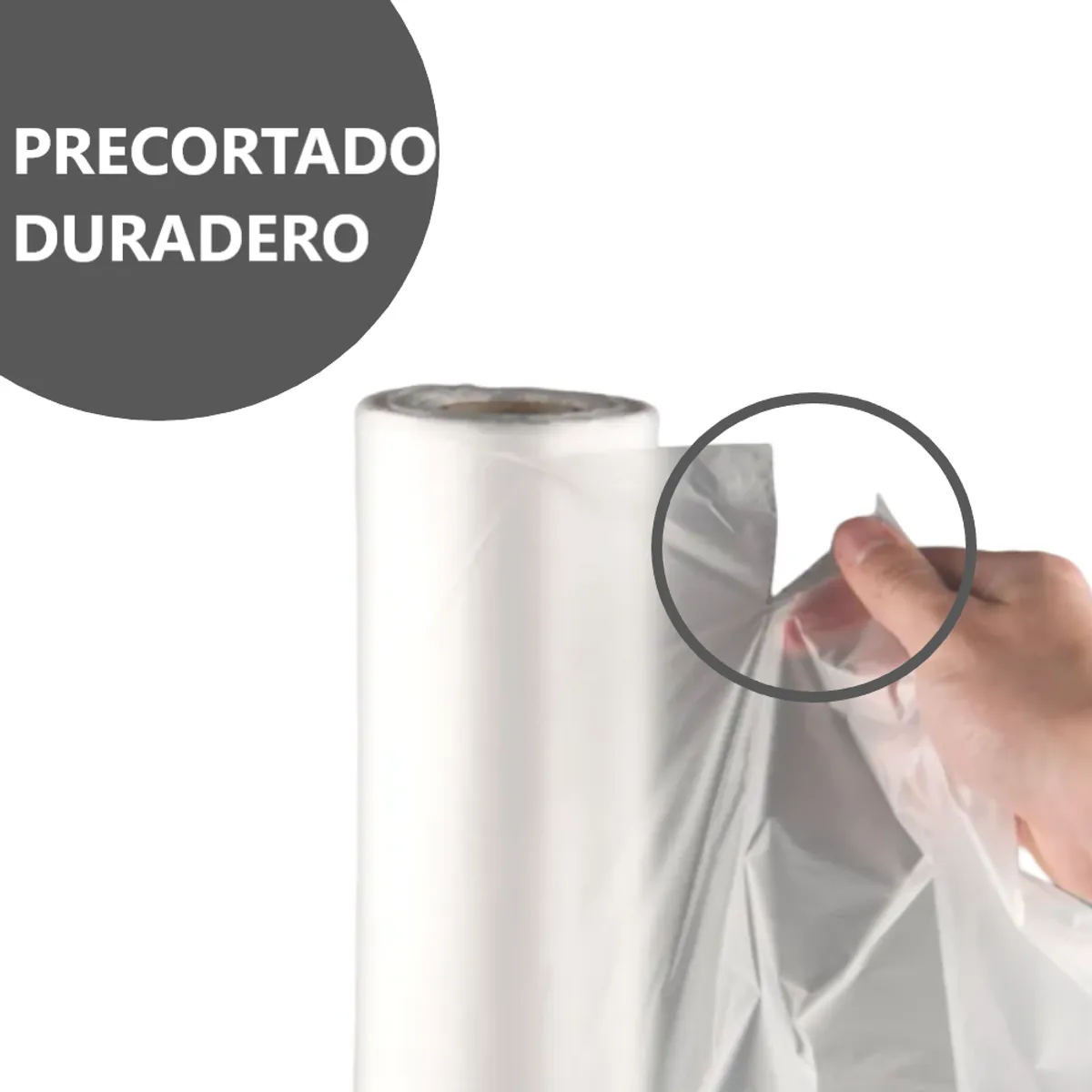 GENERICO - Kit 3 rollos de bolsa transparente alta densidad - 35 x 45cm