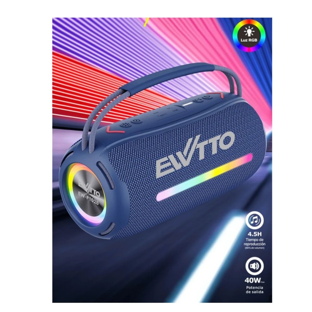 EWTTO - Parlante Portatil Recargable EWTTO EW-P102B