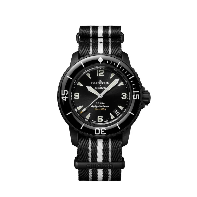 SWATCH - RELOJ BLANCPAIN X SWATCH OCEAN OF STORMS AUTOMATICO_.